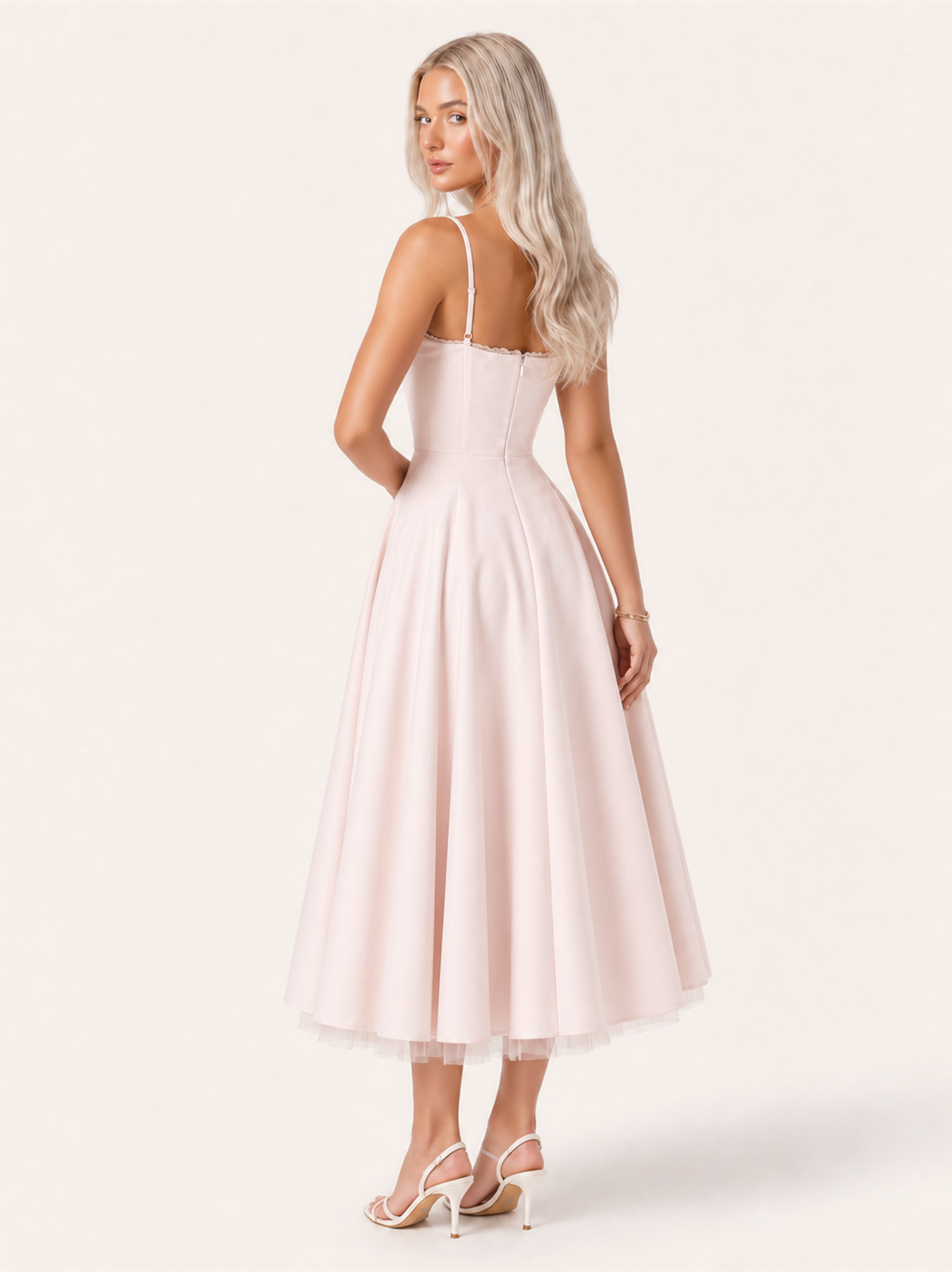 Mirabelle | Sweetheart Tulle Midi Dress