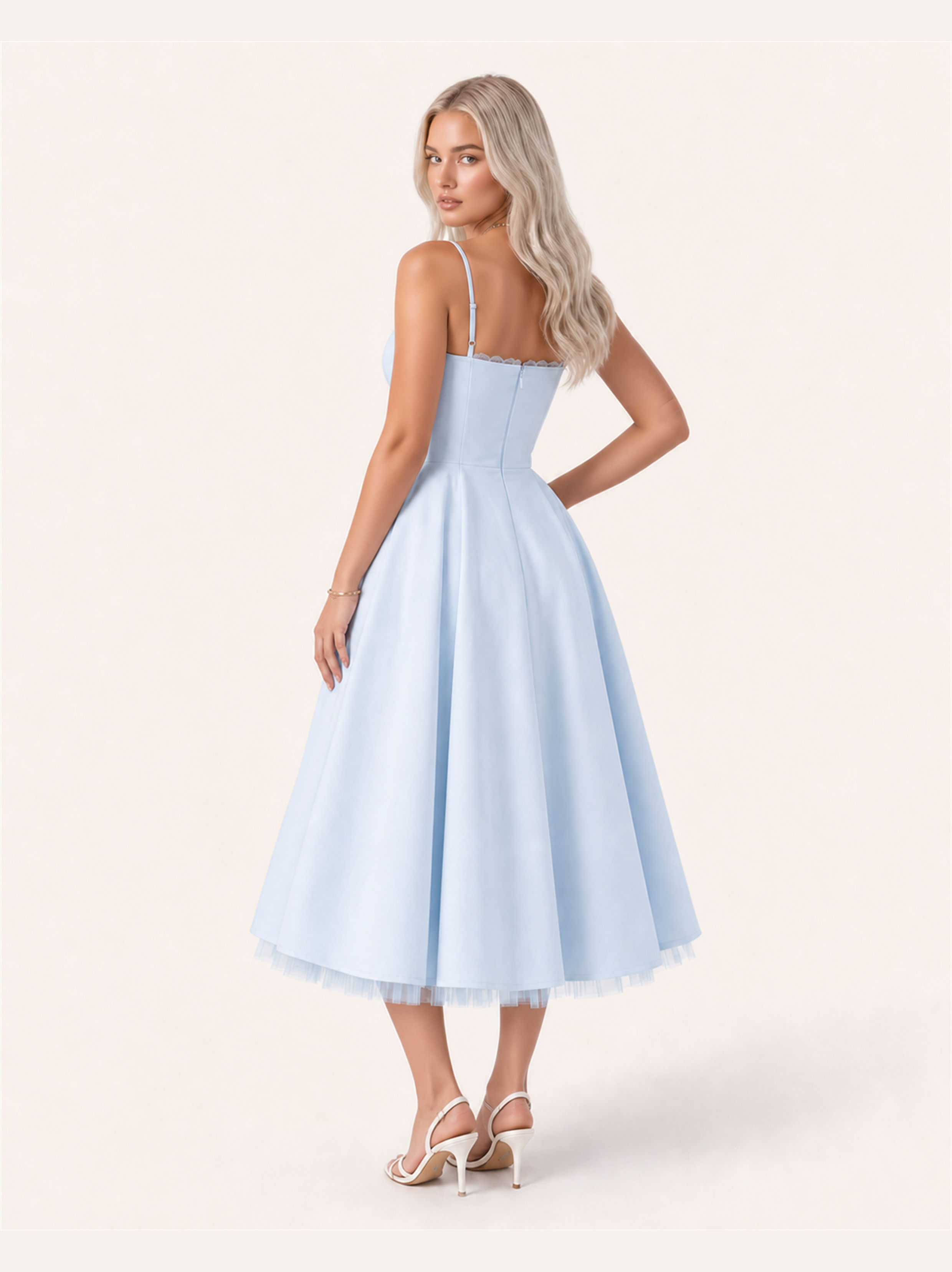 Mirabelle | Sweetheart Tulle Midi Dress