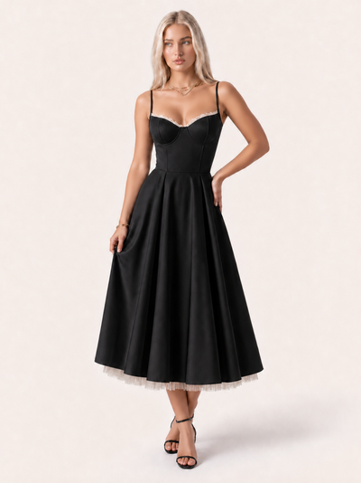 Mirabelle | Sweetheart Tulle Midi Dress