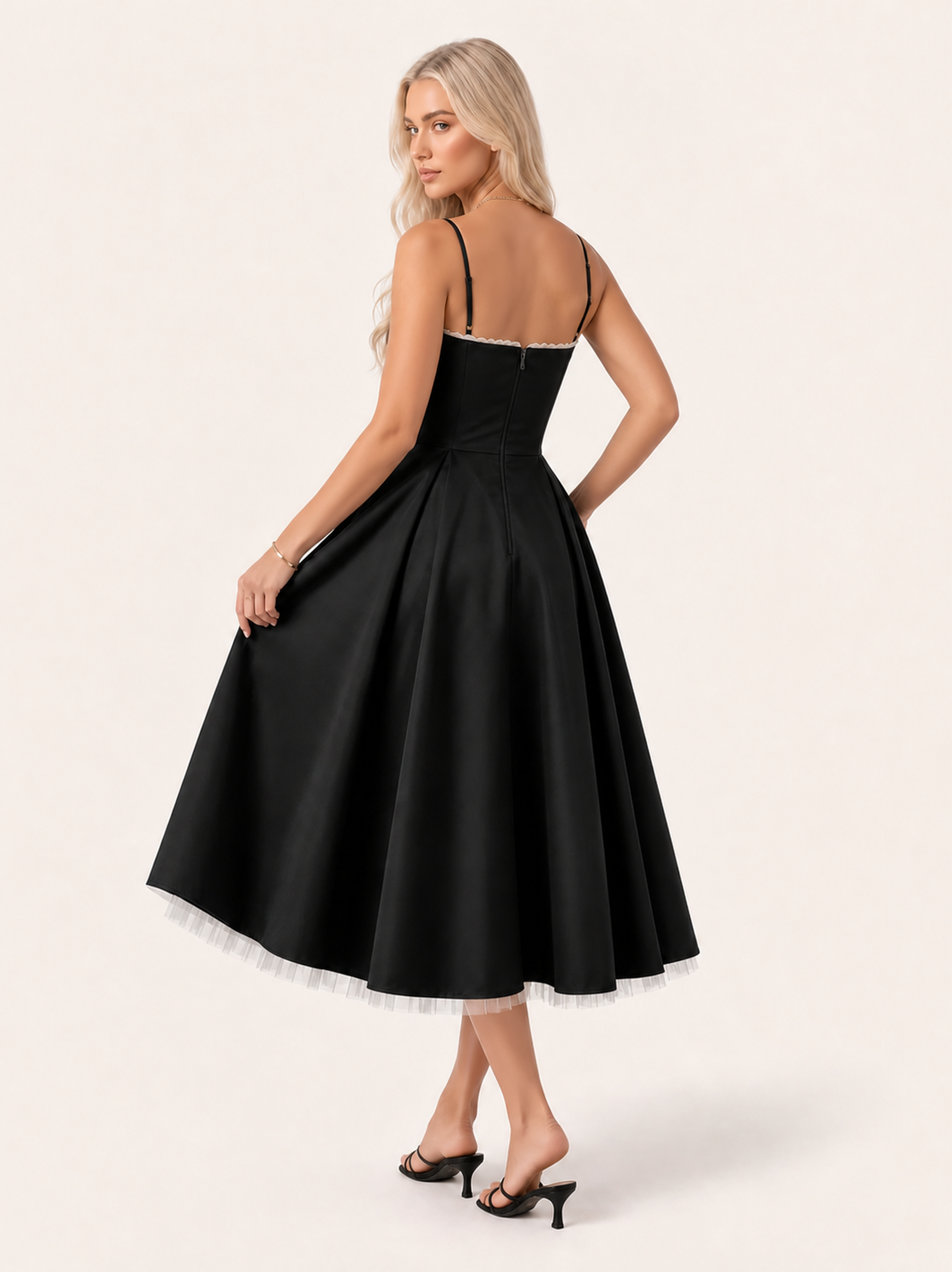 Mirabelle | Sweetheart Tulle Midi Dress