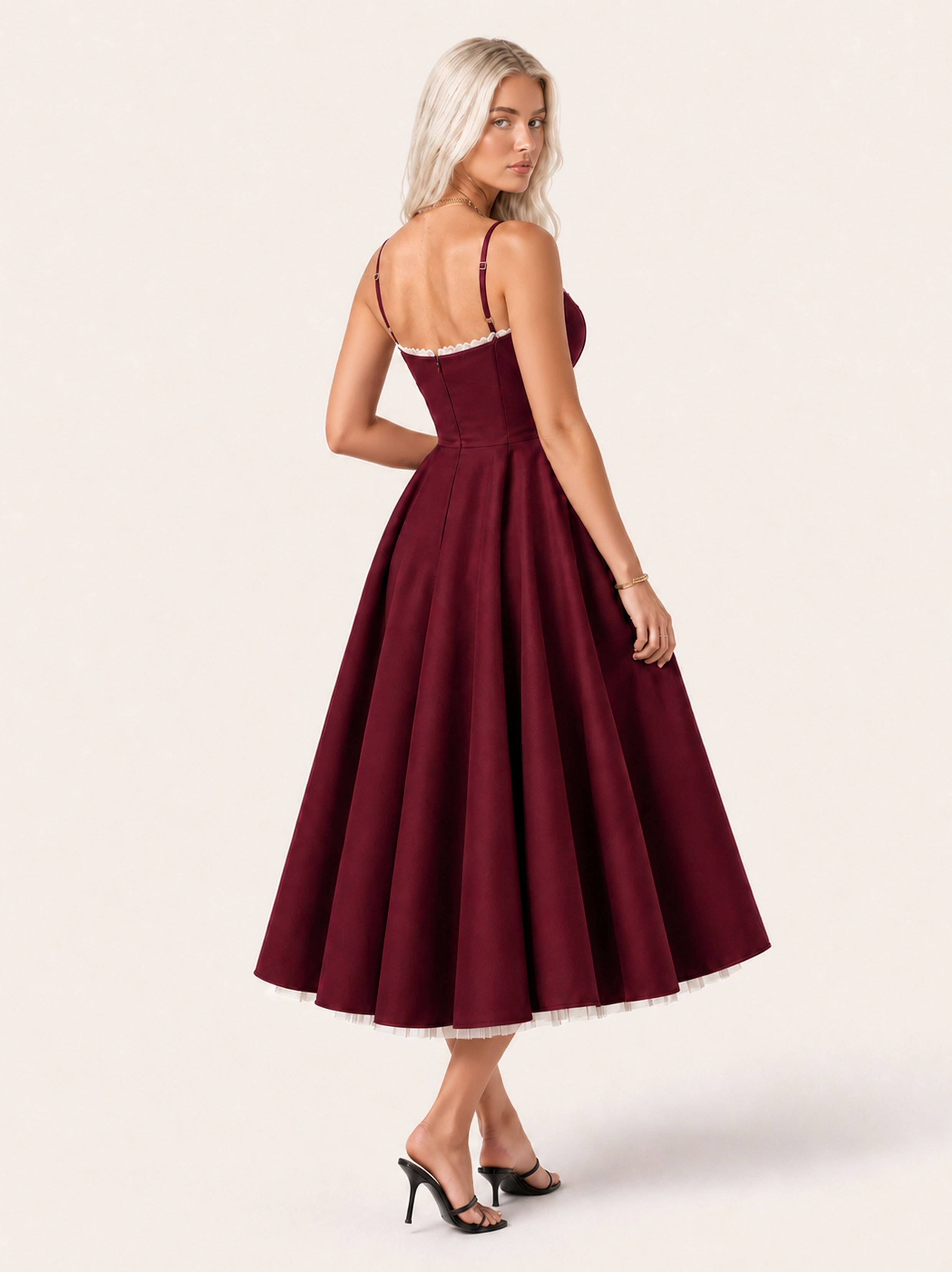 Mirabelle | Sweetheart Tulle Midi Dress