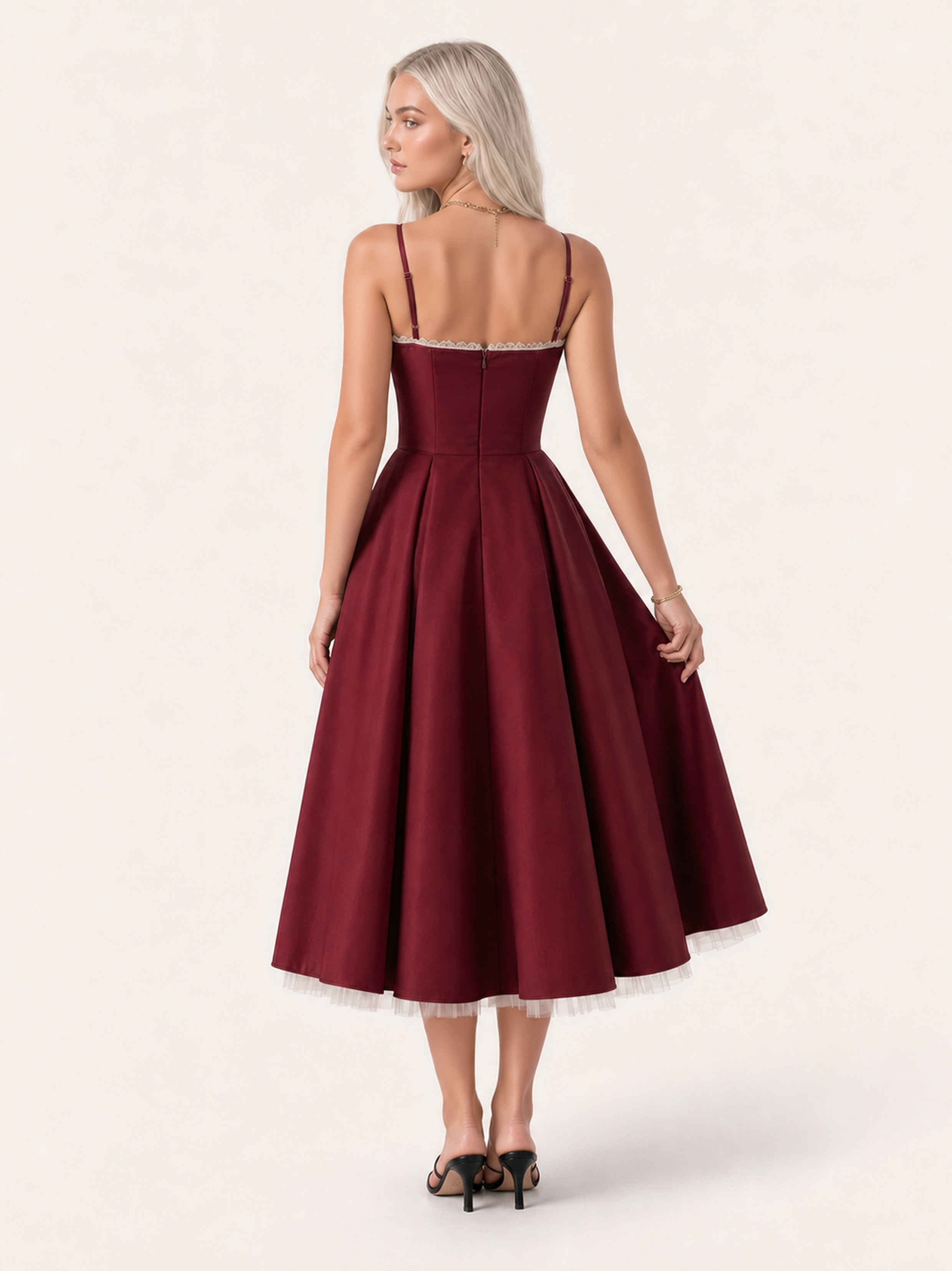 Mirabelle | Sweetheart Tulle Midi Dress