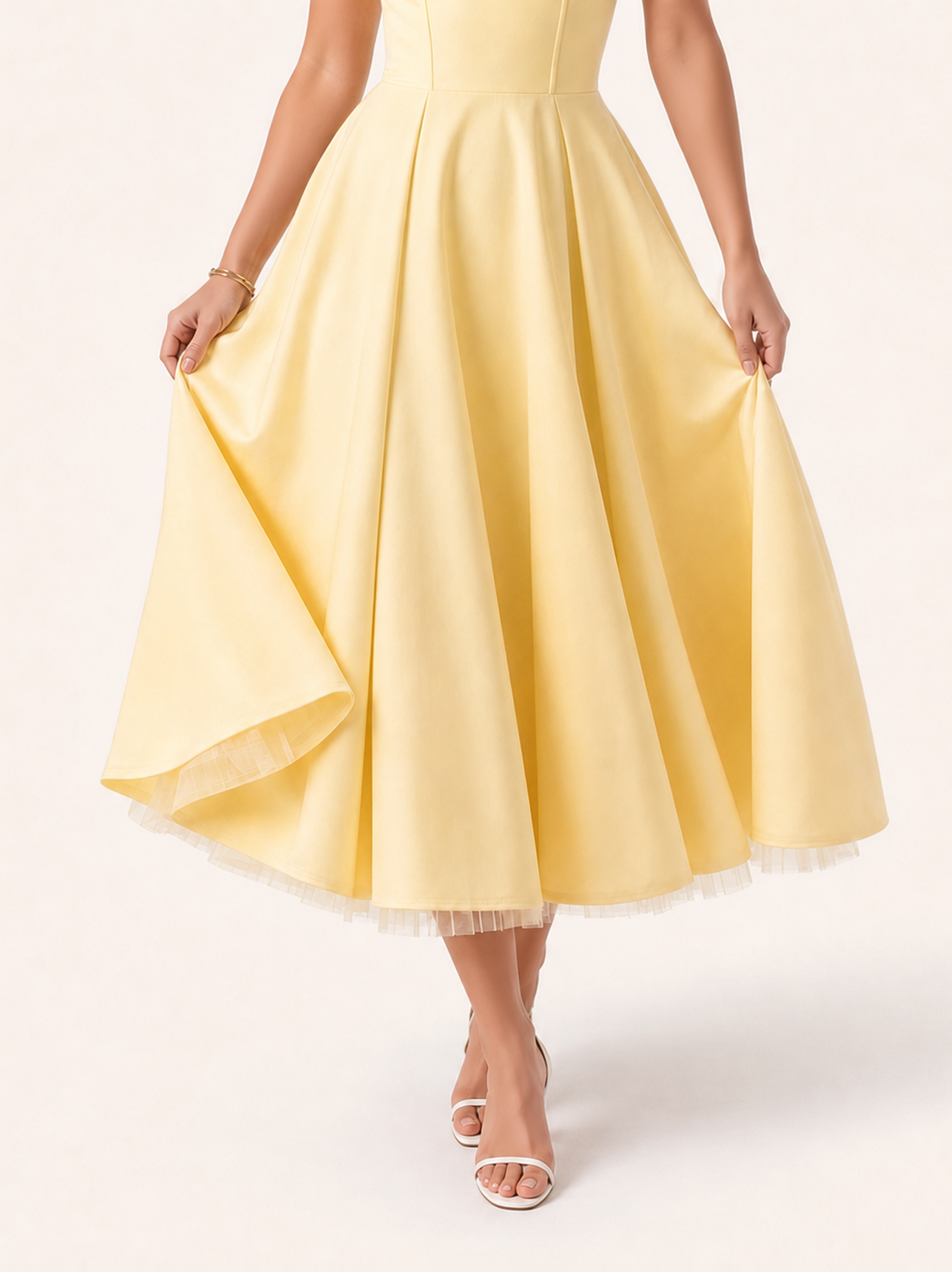 Mirabelle | Sweetheart Tulle Midi Dress